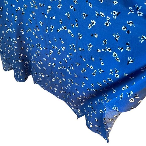 Gap NWT Sz S Blue Liberty Floral Skinny Straps Flowy Boho Maxi Summer Dress - Picture 4 of 7